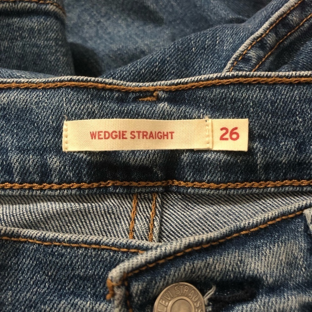 LEVI'S Wedgie Straight Jeans Size 26 - Picture 8 of 12